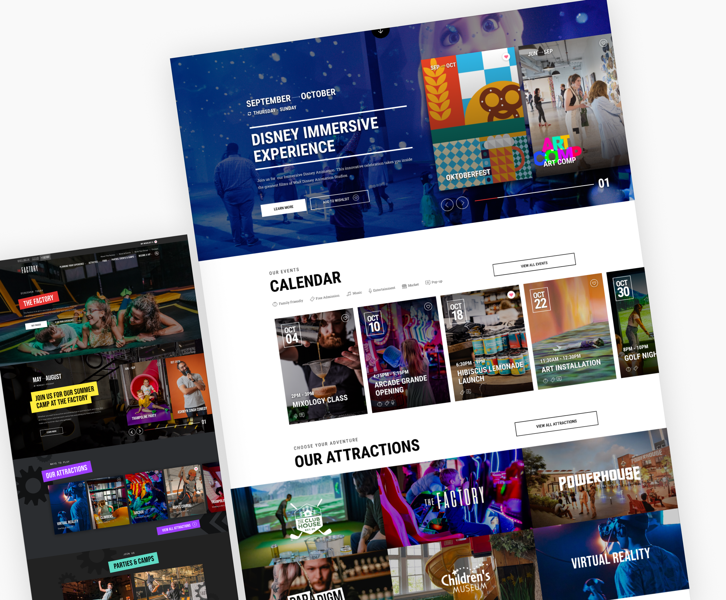 100 Kellogg Lane website pages shown at an angle